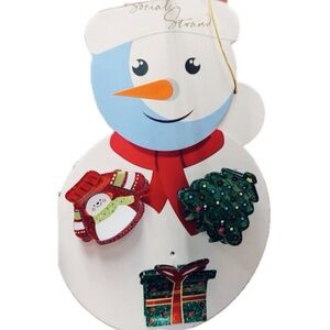 NWT ⚜️♥️⚜️ Social Strand Adorable Christmas Hair Claw Clip Set of 3